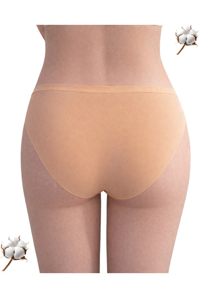 UN REAL 5-Pack Women's Slip Panties Laser Cut No Seam Flexible Cotton Modal M...