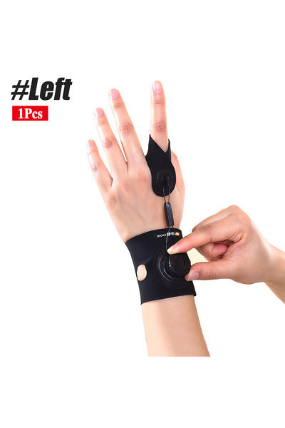 Choice3 دعامة إصبع الزناد لليد اليسرى (قطعة واحدة) مع مقبض، جبيرة يد قابلة لل...