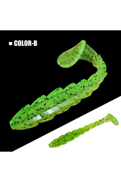 Choice29 11.5cm 5pcs per pack Color-B Spinpoler Breaker Soft Bait Fishing Lur...