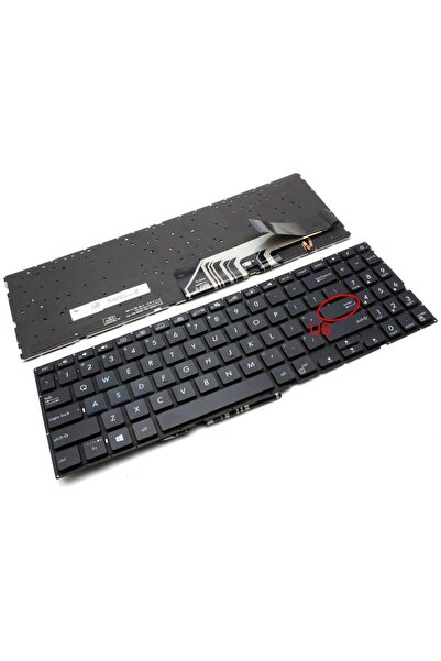 ASUS Tastatura VivoBook 15 X571 iluminata layout US fara rama enter mic