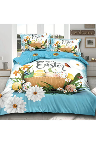 Casa Pucioasa Duvet Cover Set Set - 4 Pieces, 3D (Fine) PUMPKIN, 2 Persons 20...