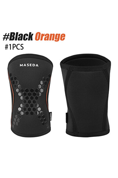 Choice7 XL Black Orange-1PCS 1PCS 7mm Neoprene Knee Sleeves for Weightlifting...