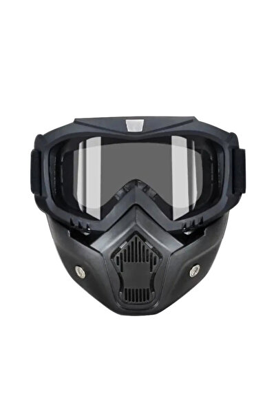 Choice1 Black-lens Goggles Full Face Hd Transparent Fog-proof Sand-proof Elec...