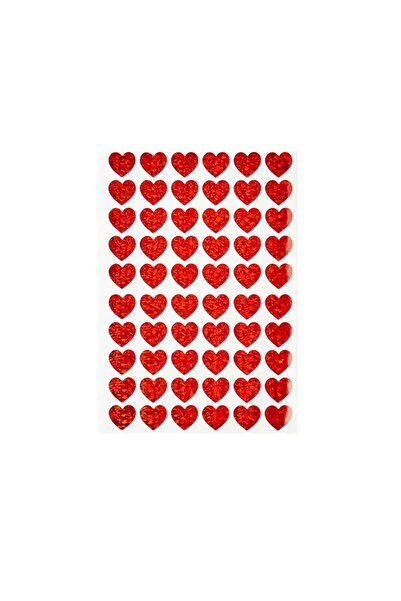 choice2 ١٠ أوراق ملصقات قلوب صغيرة حمراء، ملصقات لامعة باللون الأحمر والذهبي ...