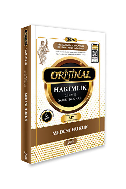 Yetki Yayıncılık Orijinal medeni hukuk hakimlik çıkmış soru bankası 2026