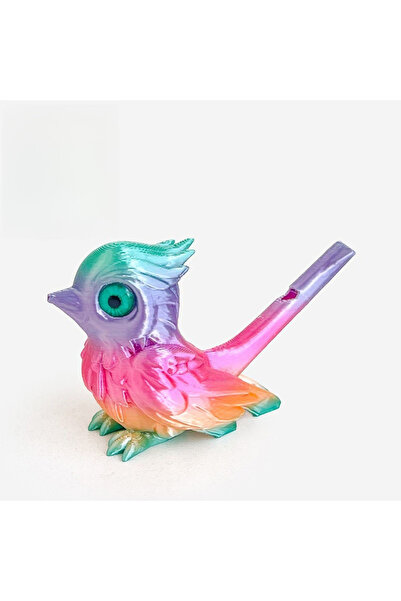 choice2 candy color 3D Printed Bird Whistle Toy for Kids Water Activated Bird...