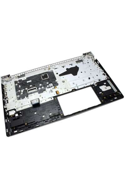 HP V195346FS1 Black Keyboard with Silver Palmrest and Backlit Hole