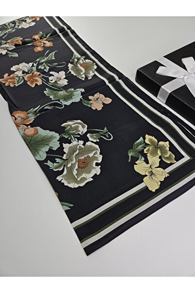 tomrisboutique Luxury Voile Silk Shawl Hijab Foulard Scarf Shawl Floral Patte...