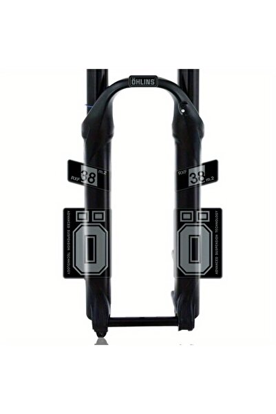 Choice4 مجموعة من 5 قطع من ملصقات شوكة الدراجة الجبلية الأمامية Ohlins RXF38 ...