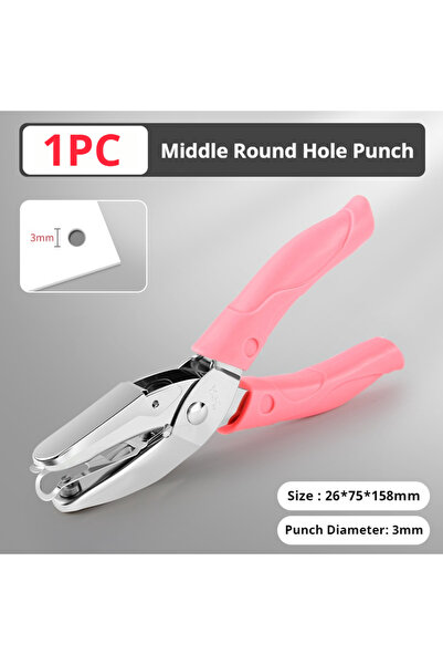 Choice14 1Pc 3mm round Single Hole Puncher Capacity 1.5/3/5/5.5/6 mm Hole Pun...
