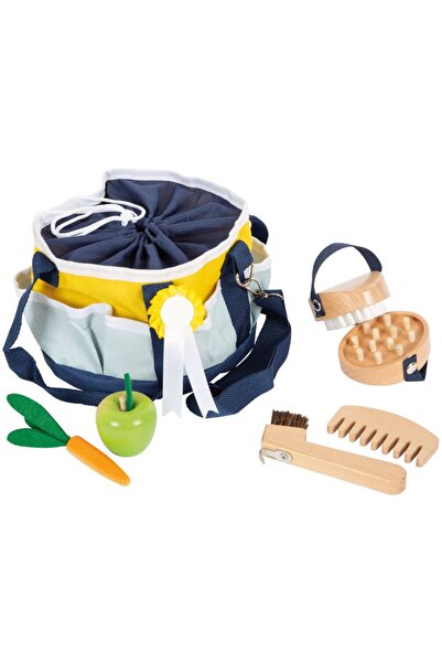 Small Foot Kit de jucărie pentru îngrijire cailor, 7 piese, Small Foot, 3 ani+