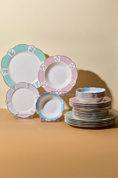 Perotti Old Garden Bone 24 Parça 6 Kişilik Yemek Takımı