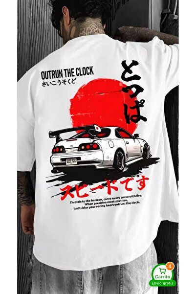 ZEMLİYA Tricou unisex supradimensionat cu imprimeu grafic – Croială lejeră pe...