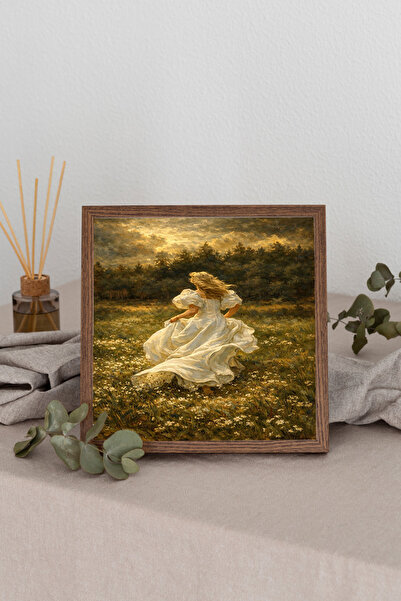 Dekorsiahome Τετράγωνος πίνακας με ξύλινο πλαίσιο TK3479