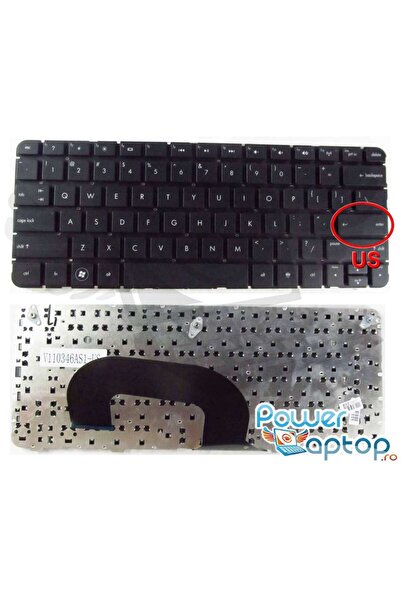 HP Keyboard Pavilion DM1 3000 US layout without small enter frame