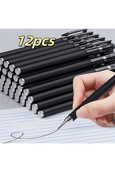 Choice1 12Pcs 6/12 Pack Quick-Dry 0.5mm Fine Tip Gel Pens - Smooth Writing, B...