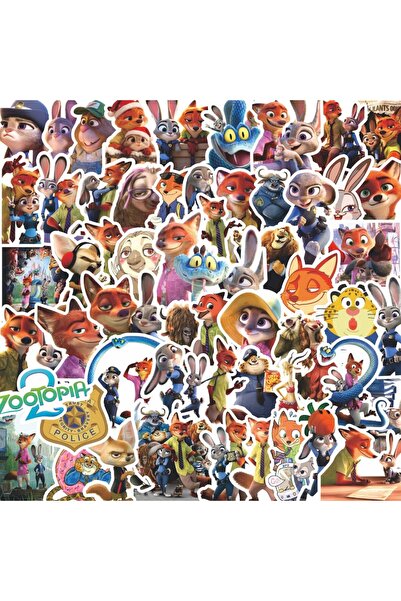 Choice 100 قطعة من ملصقات ديزني المتحركة اللطيفة من فيلم زوتوبيا 2، لتزيين ال...