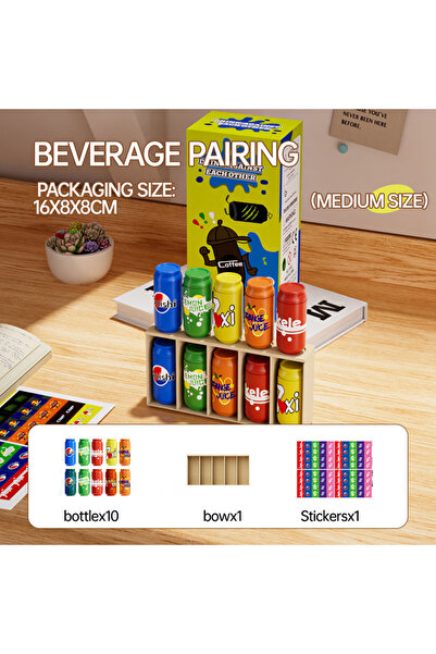 Choice لعبة تخمين الزجاجة الجديدة للأطفال متوسطة الحجم، لعبة مطابقة المشروبات...