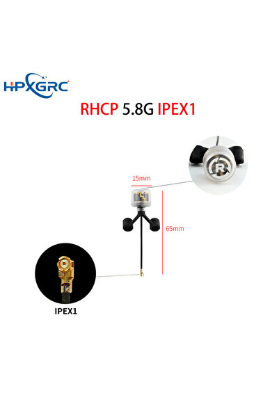 Choice7 RHCP IPEX1 65mm HPXGRC 5.8G Black Bear FPV Antenna V2 RHCP/LHCP SMA/U...