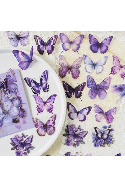 Choice3 مجموعة ملصقات الفراشات من سي جورنام، 40 قطعة، لوازم سجل القصاصات، موا...