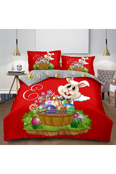 Casa Pucioasa Duvet Cover Set Set - 4 Pieces, 3D (Fine) PUMPKIN, 2 Persons 20...