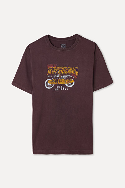 Mudo Printed Oversize Crew Neck T-Shirt