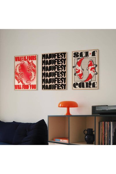 NinaStore Kaplan Koi Poster Seti/ Y2K Duvar Sanatı (Dijital İndirme)