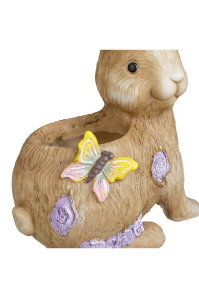OEM Decoratiune Ceramica de Paste „Spring Bunny” cu Cos & Fluture 20x15x26cm