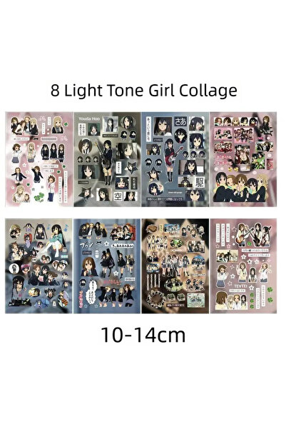 Choice Pack of 8 pieces 8 Pieces Qingyin Girl Cut Film Stickers Cute and High...