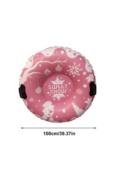 Choice زلاجة أنبوبية قابلة للنفخ للأطفال للتزلج في العطلات الشتوية، مثالية لل...