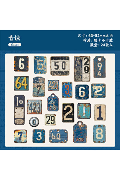 Choice3 مجموعة ملصقات مكونة من 24 قطعة من الحروف الأبجدية والأرقام والرموز ال...