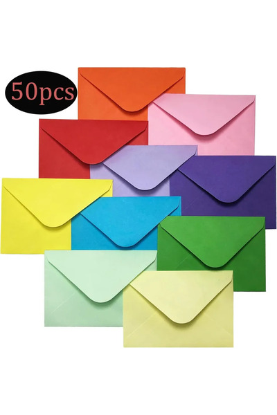 Choice TZ863 50pcs Gift Card Envelopes-Gummed 50-Count Mini Envelopes,Paper B...