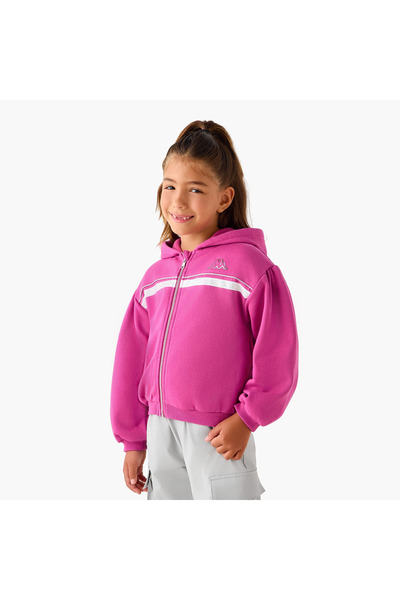 Kappa Tape Accent Zip Through Jacket with Long Sleeves