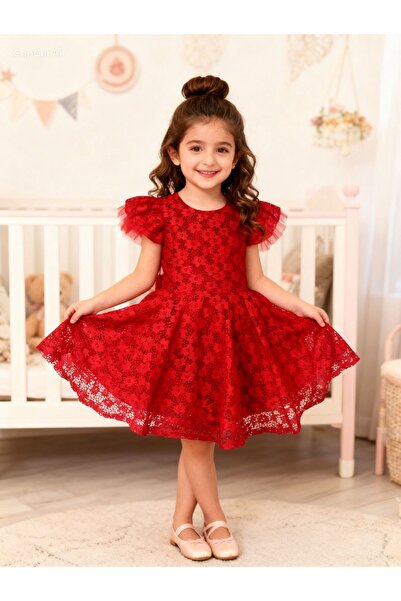 Lunas tekstil Daisy Patterned Buckle Dress-- Graduation-dog Day And Celebrati...