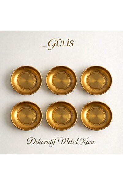 gülis 6’lı Gold Metal Çerezlik Seti – Şık Sunum Kaseleri, Atıştırmalık & Sosl...