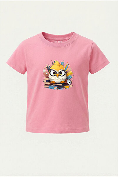 nirvoda Παιδικό μπλουζάκι με στάμπα Student Chick για παιδιά