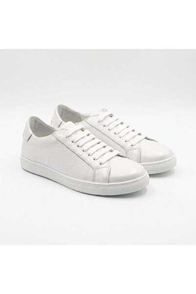 PaulStyle Adidasi dama albi,Vero105, din piele naturala