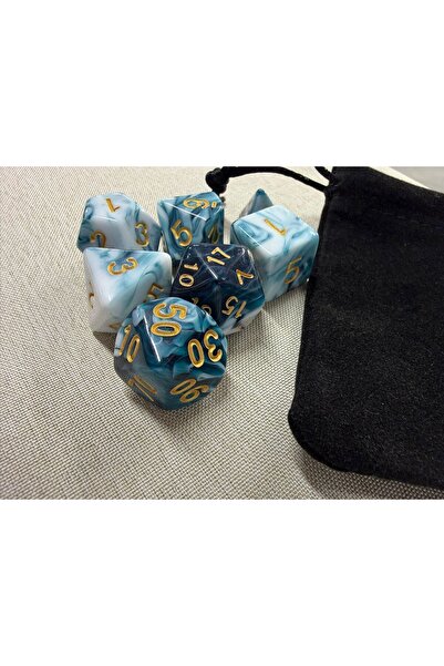 zerzembe DND Frp Zar Seti 7li Set Dnd Zarı Dungeons And Dragons Masaüstü Oyun...