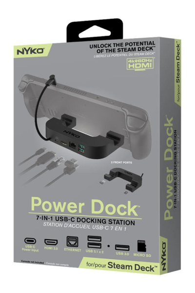 Nyko Stație de andocare Steam Deck Power Dock 7 în 1 USB-C - PC