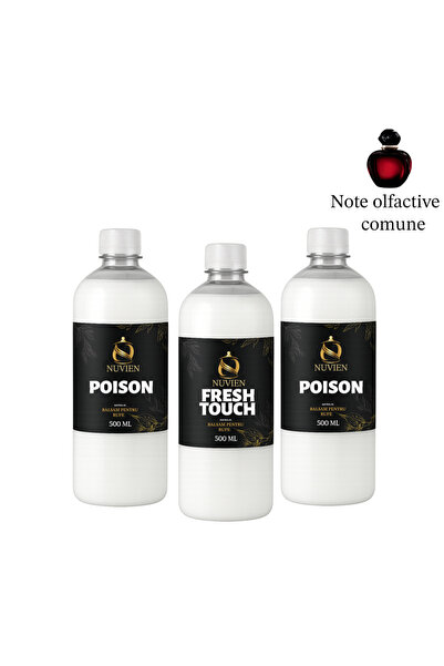 Nuvien Set of 3 Concentrated Fabric Conditioner, 3x500ml, 2x Poison inspired ...