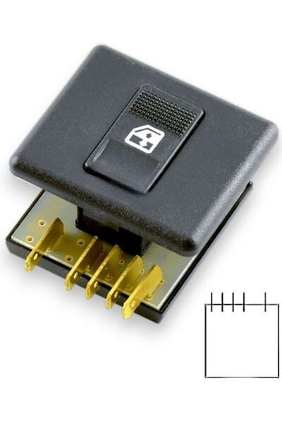 Üstün Doğan SL Tekli Cam Düğmesi Sağ Yolcu Tarafı (ANC 131)