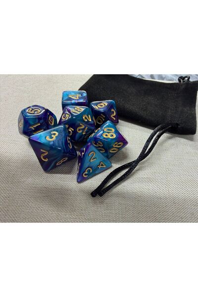 zerzembe DND Frp Zar Seti 7li Set Dnd Zarı Dungeons And Dragons Masaüstü Oyun...