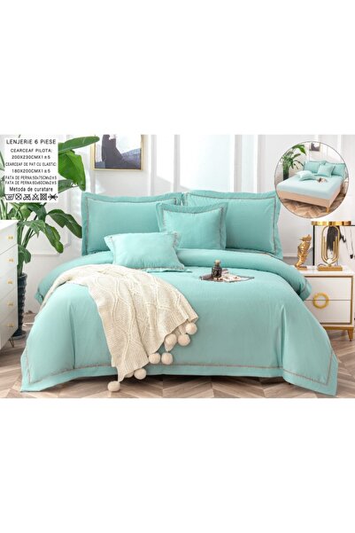 Casa Pucioasa Duvet Cover Set Set - 6 Pieces Multicolor, Smooth Cotton with E...