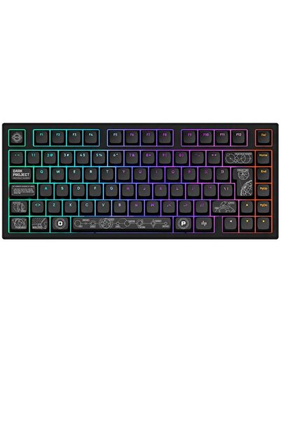 DARK PROJECT Tastatură Nova 81 RGB fără fir, neagră - PC