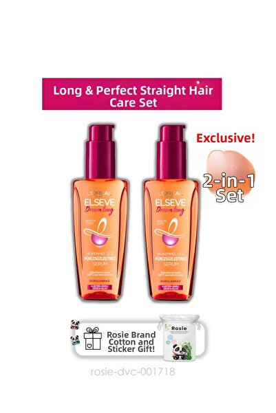 ELSEVE Dream Long Perfect - 2-Pack and Rosie Flat Smoothing Serum