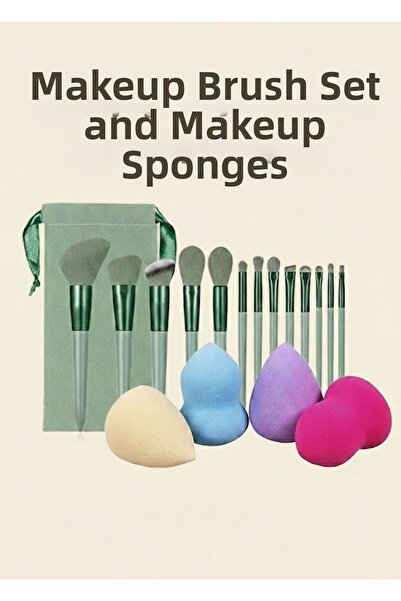 SİBELA BEAUTY GÜZEL GÖRMEK GÜZEL DÜŞÜNDÜRÜR Makeup Brushes, 4-Piece Makeup Sp...