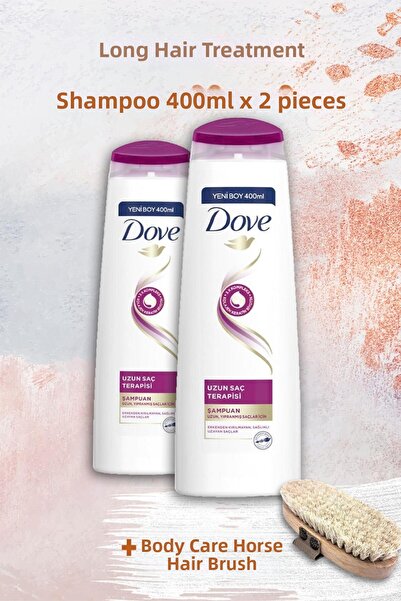 Dove Long Hair Therapy 400ml x 2 Pieces - Body Care Brush