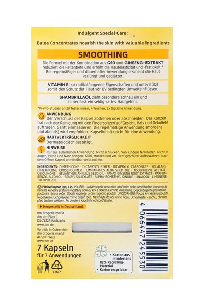 BALEA Q10 Anti-Wrinkle Concentrate, 7 Tablets