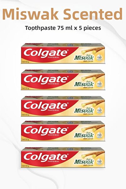 Colgate معجون أسنان بخلاصة ميسفاك 75 مل × 5 قطع