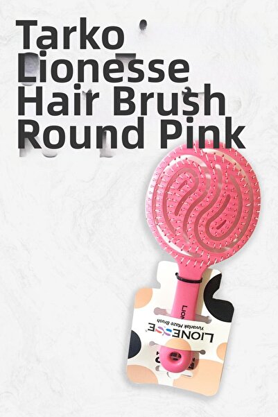 Tarko Perie de păr Lionesse rotundă roz